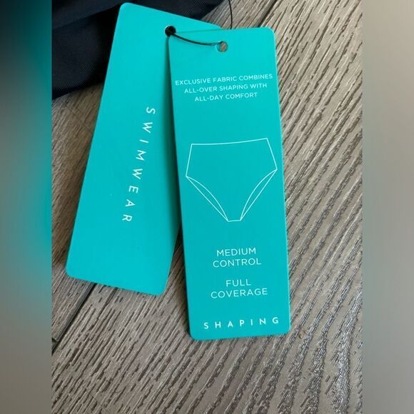 Aqua green tummy control bikini bottom - Picture 4 of 6